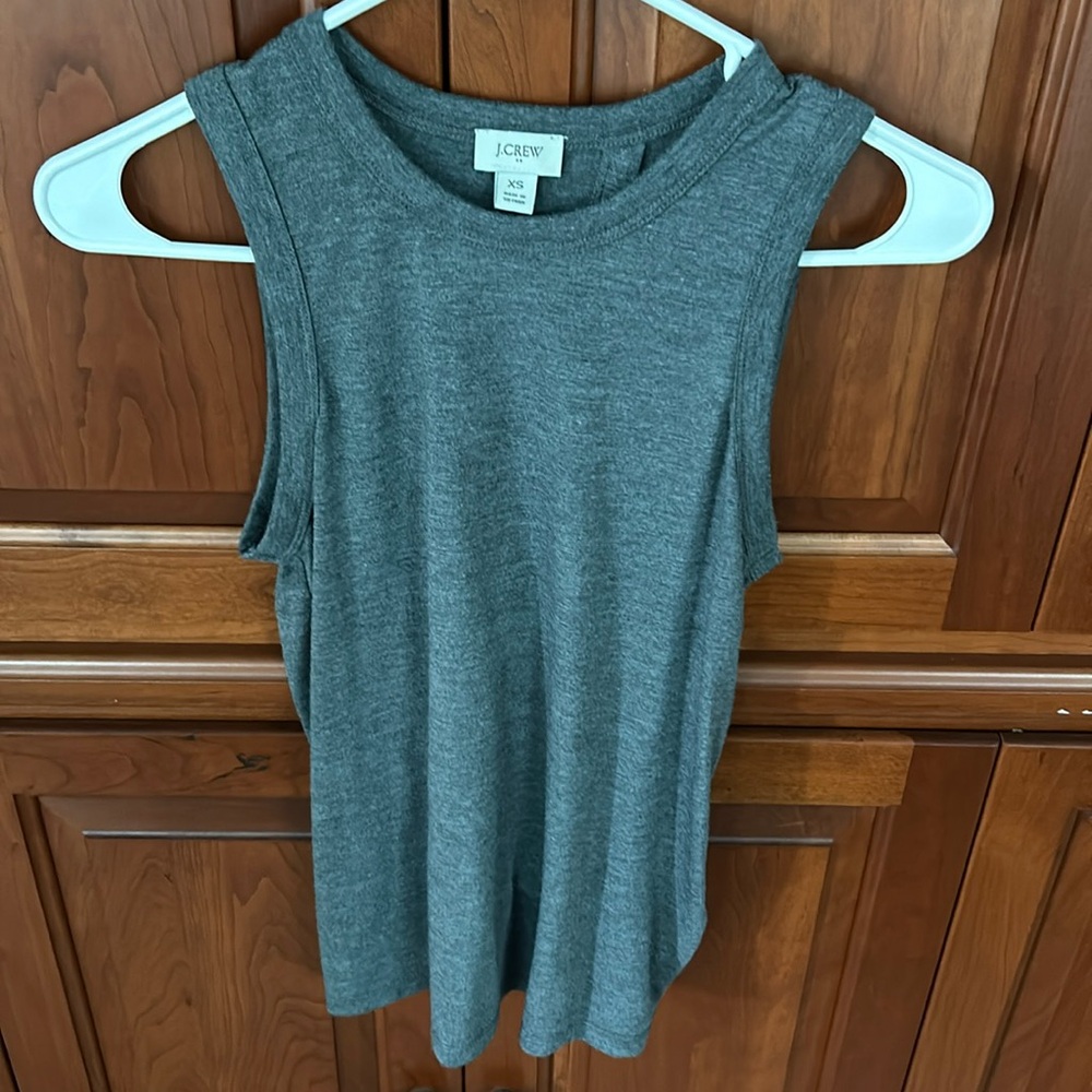 J crew tie back tank top